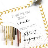 Poster Confetti & Cream - Start the day with a smile 
