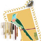 Poster Goed Blauw - Tropischer Vogel 