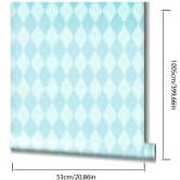 Vliestapete Rauten Grafisch Modern in Blau für Schlafzimmer 