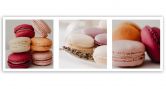 Leinwandbild, Süße Macarons - Set 