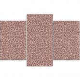 3 stykke lærredsprint, Leopard Leopard Pels Patches Mønster 