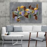 Leinwandbild 3 teilig, 3D -Rätsel 
