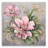 Leinwandbild Shabby Chic Blume 