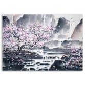Canvasbillede, Japansk akvarel 