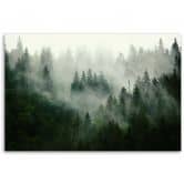 Leinwandbild, Wald im Nebel 