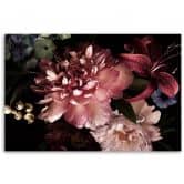 Leinwandbild, Blumenstrauß Rosa Pflanzen 