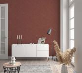 Vliestapete Struktur Modern, Shabby Chic, Designerwelten in Rot  