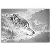 Leinwandbild, Wolf Natur Tiere 