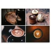 Canvas schilderij, koffie en snoepjes 