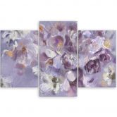 Leinwandbild 3 teilig, Iris Blume 