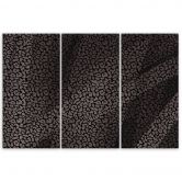Leinwandbild 3 teilig, Leopard Leopard Pelfpatches Muster 