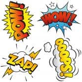 Wandtattoo Comic Soundeffects (Set) 