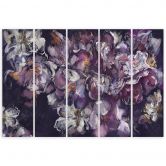 Leinwandbild 5 teilig, Iris Blume 
