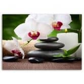Leinwandbild, Orchideen Blumen Zen 