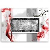 Leinwandbild, Abstrakt 3D Rot 