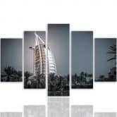 Wandbild 5-teilig, Dubai Hotel 