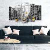 Wandbild 5-teilig, Streets in New York City 