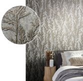 Vliestapete mit feinen Ästen silber Floral 