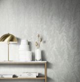Vliestapete mit feinen Ästen weiß Floral 