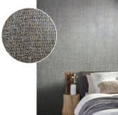 Vliestapete mit starkem Textil-Look grau, silber Struktur 