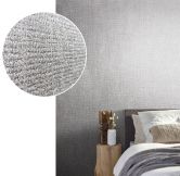 Vliestapete mit starkem Textil-Look grau Struktur 