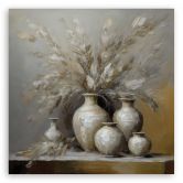Leinwandbild Stillleben Blumen Vase 