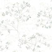 Vliestapete Blätter Floral Natur matt in Weiß Grün 