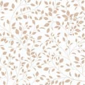Vliestapete Blätter Floral Natur matt in Weiß Beige 