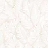 Vliestapete Blätter Floral Natur matt in Weiß Beige 