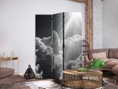 Paravent, Raumteiler freistehend, Trennwand - Hope in Clouds: Sun Rays 