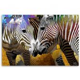 Canvasbillede, Zebra dyr abstrakt 