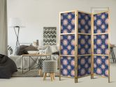 Japanischer Paravent, Raumteiler freistehend, Trennwand - Sunny Patterns: Repeating Sun Motif 