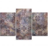 Canvas print 3 stuks, mozaïek van de sterren 