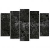 Leinwandbild 5 teilig, Alte Betonwand 