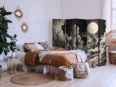 Paravent, Raumteiler freistehend, Trennwand - The Moon and Stars Singing Amongst Great Clouds, 5-teilig - 225x172 cm 