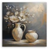 Leinwandbild Stillleben Blumen Vase 