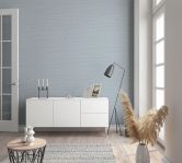 Papier peint uni, revêtement mural intissé Novamur Yvi bleu 