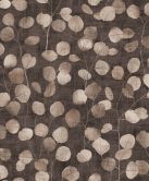 Vliesbehang in bruin bladlook bloemige natuur  