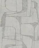 Vliestapete in Beige Glänzend Geometrische Formen Grafisch Modern  
