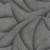 Vliestapete in Schwarz, Bronze 3D-Optik Wellen Grafisch Modern 