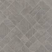 Vliestapete in Silber, Grau Karriert, Rautenmuster Grafisch Geometrisch 