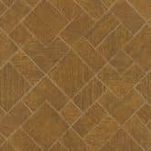 Vliesbehang in goud geblokt, grafisch geometrisch ruitpatroon 