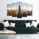 Leinwandbild 5 teilig, New York Manhattan Stadt 
