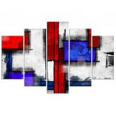 Leinwandbild 5 teilig, Geometrische Abstraktion 