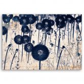 Leinwandbild, Pusteblume auf alten Brettern 