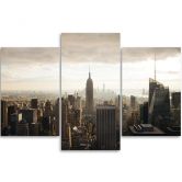 Leinwandbild 3-teilig, New York City Stadt Panorama 