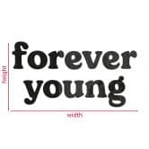 Wall decoration Forever Young 