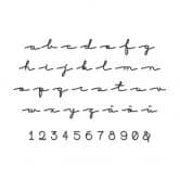 Decorative Letters - Handwriting Font - Acrylic Glass 