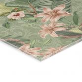 Acrylglasbild Dschungel mit Papageien Grün - Bloomery Decor 