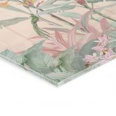 Tableau en verre acrylique Idylle tropicale avec colibri Apricot - Bloomery Decor 
